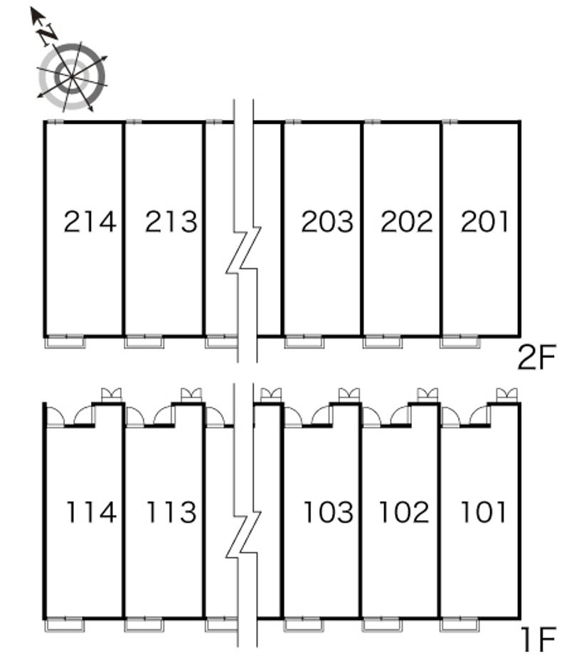 レオパレス高尾ヒルズ 間取配置図