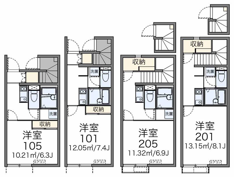レオネクストハイツ忘れな草 間取図
