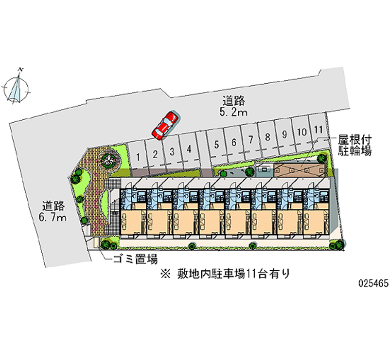 レオパレスＯＧＡＷＡ 月極駐車場