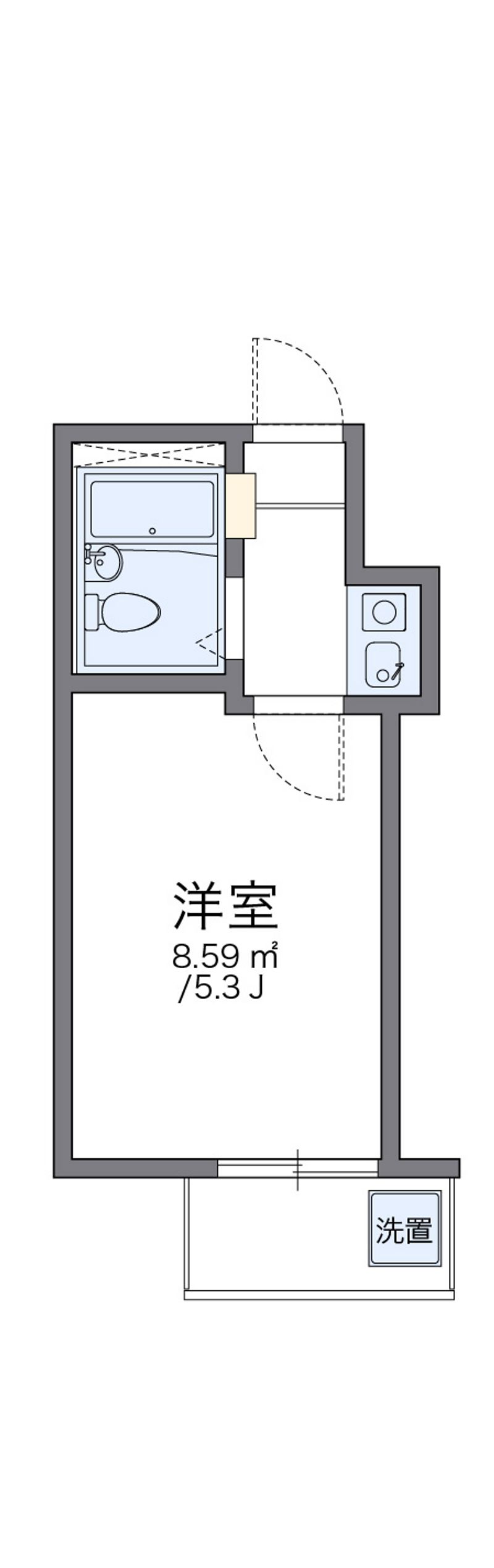 レオパレス代々木上原 間取図
