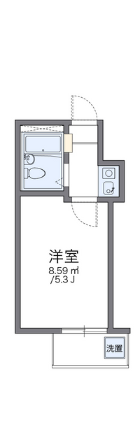 レオパレス代々木上原 間取り図