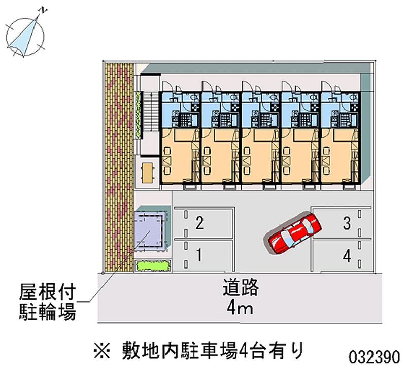 レオパレスあすなろ 月極駐車場