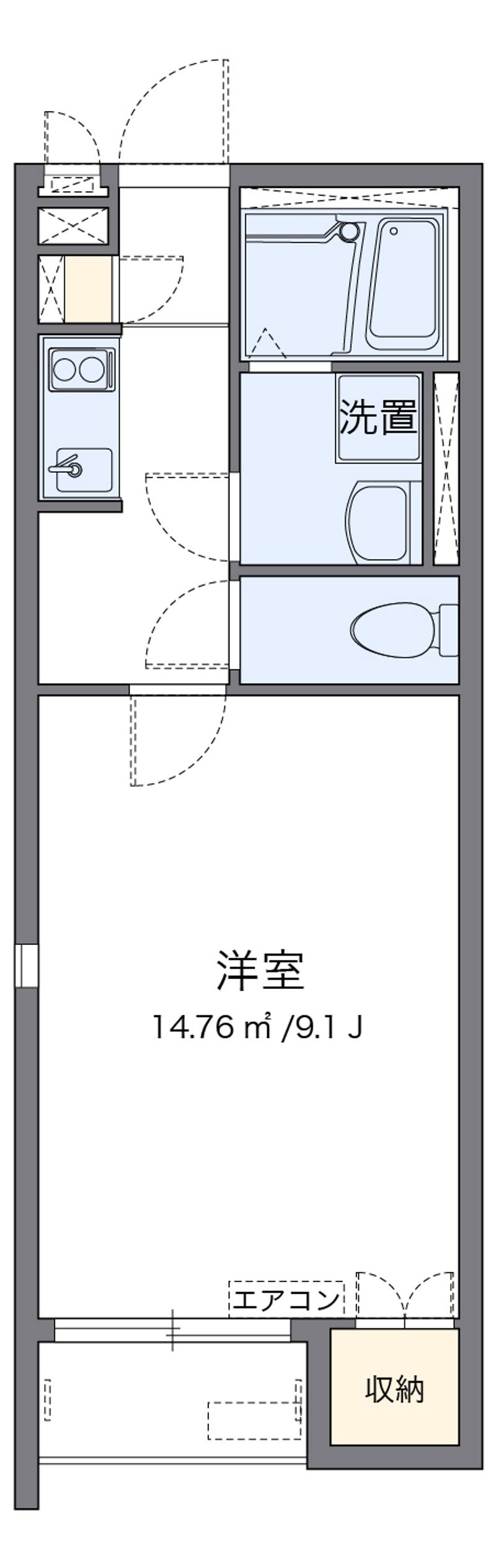 ミランダ桜荘 間取図