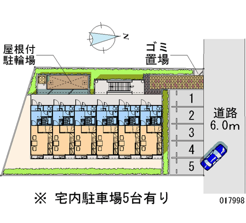 レオパレスファミーユ 月極駐車場