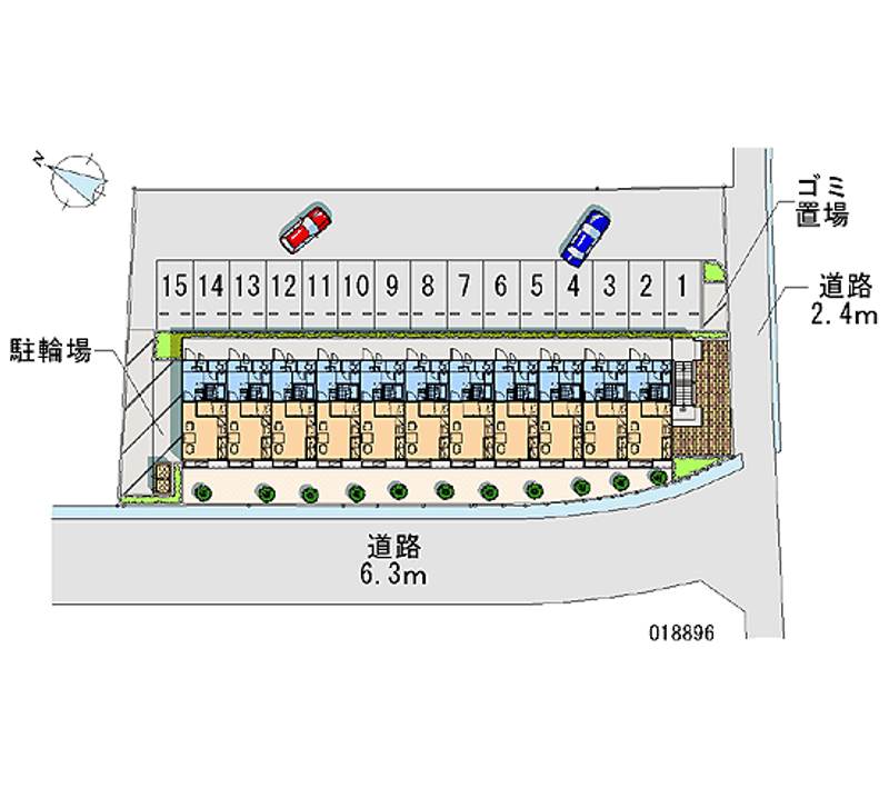 レオパレス城南 月極駐車場