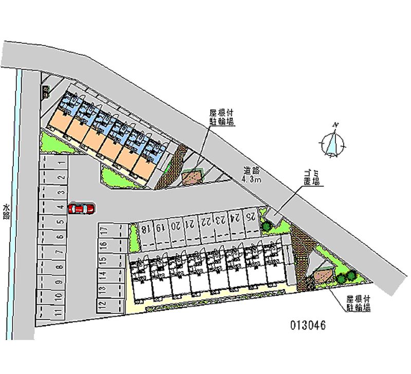 13046 Monthly parking lot