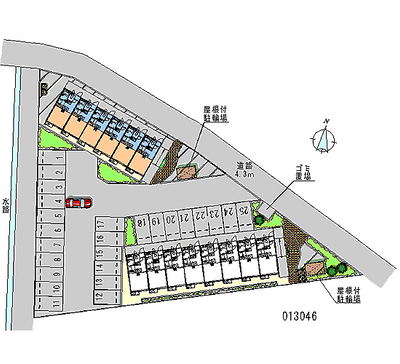 13046 Monthly parking lot