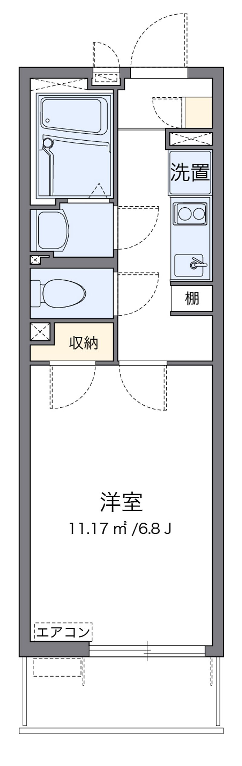 クレイノフロンティアⅢ 間取り