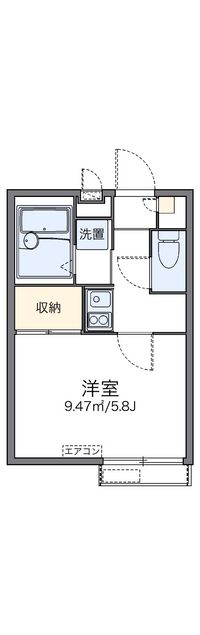 レオパレスサンヒルズ鎌谷町 間取り図