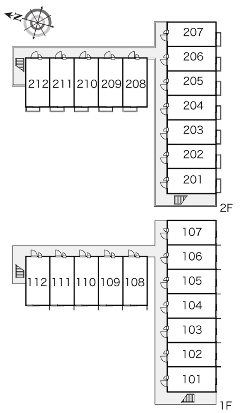 レオパレスサン　ヒルズ 間取り配置図