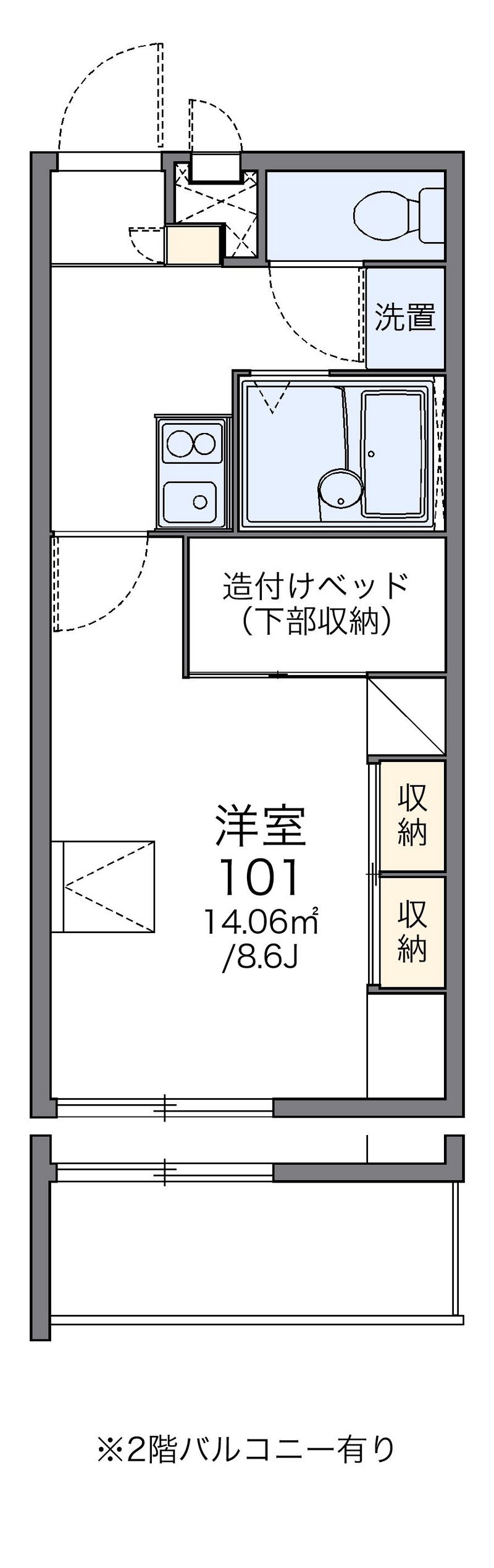 レオパレスセジュールⅡ 間取図