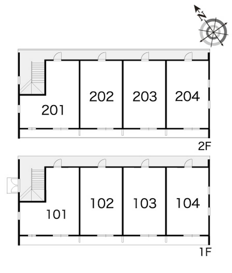 レオパレスロワール 間取配置図