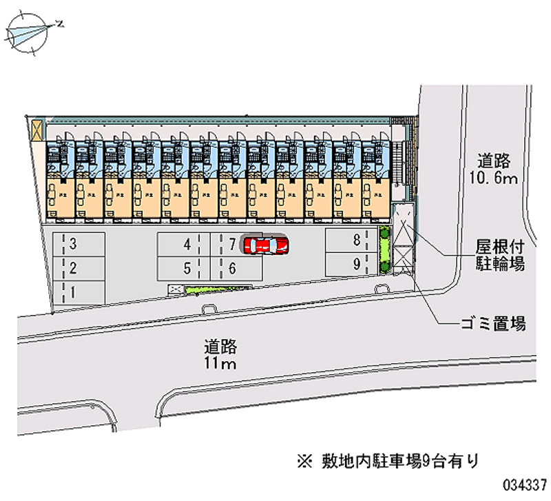 レオパレスどうかい 月極駐車場