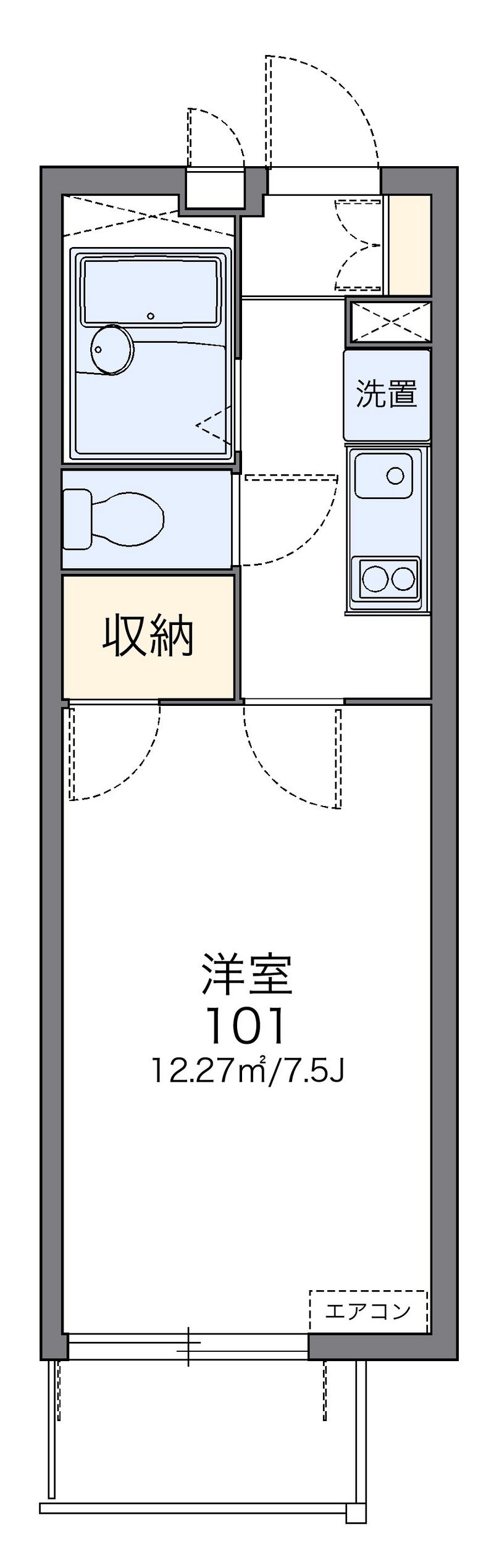 レオパレスゴリオン 間取図