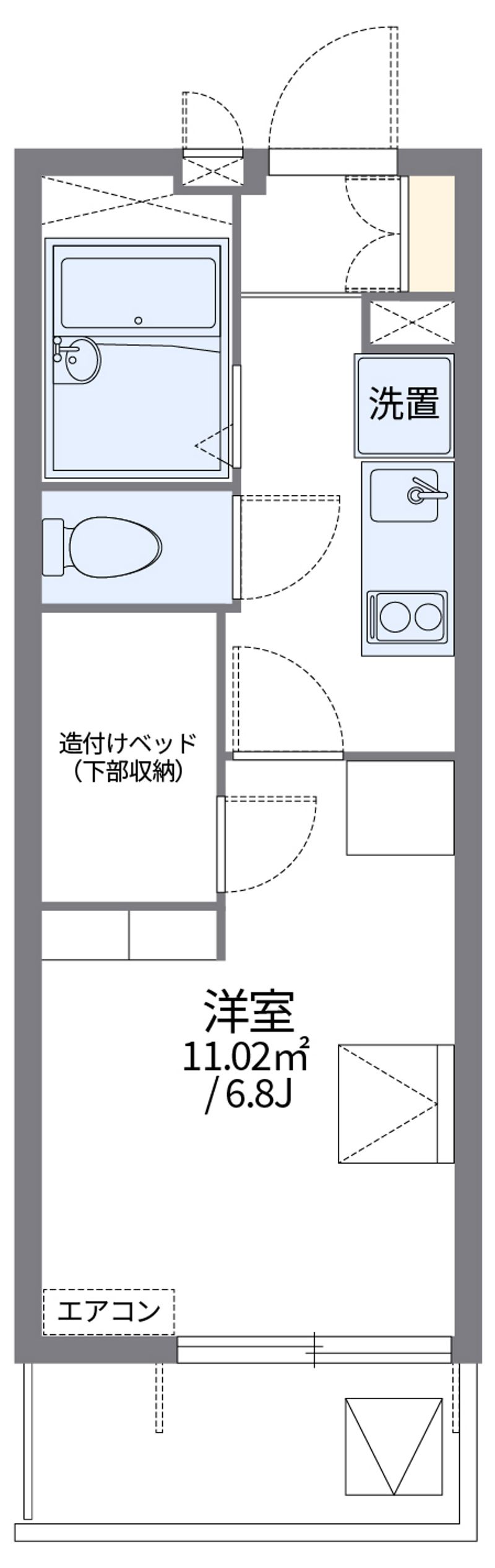 レオパレスウブスナ 間取り