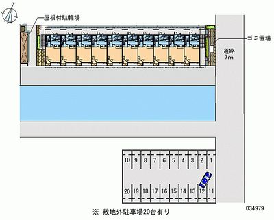 レオパレスリリー 月極駐車場
