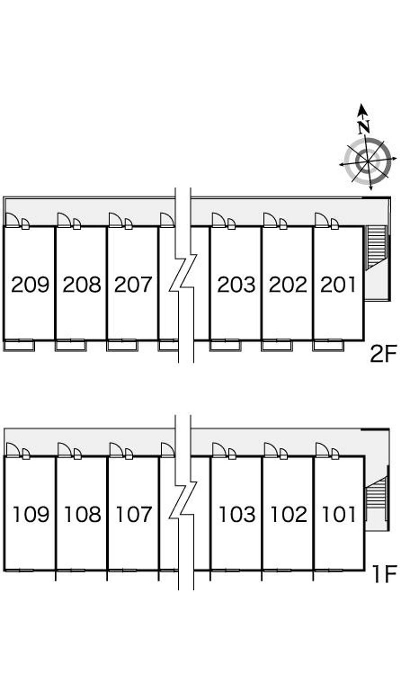 レオパレス栄Ａ 間取配置図