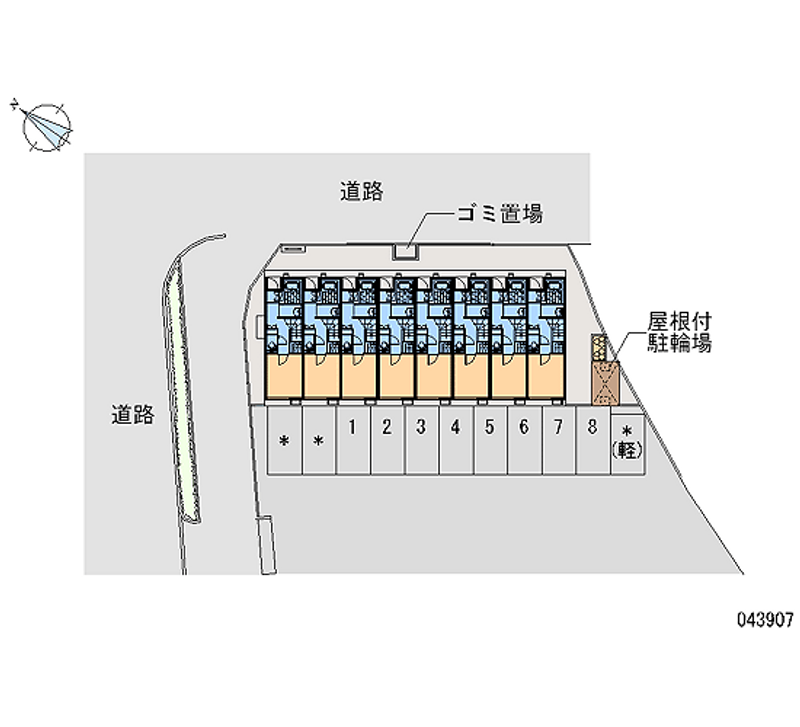 43907 bãi đậu xe hàng tháng