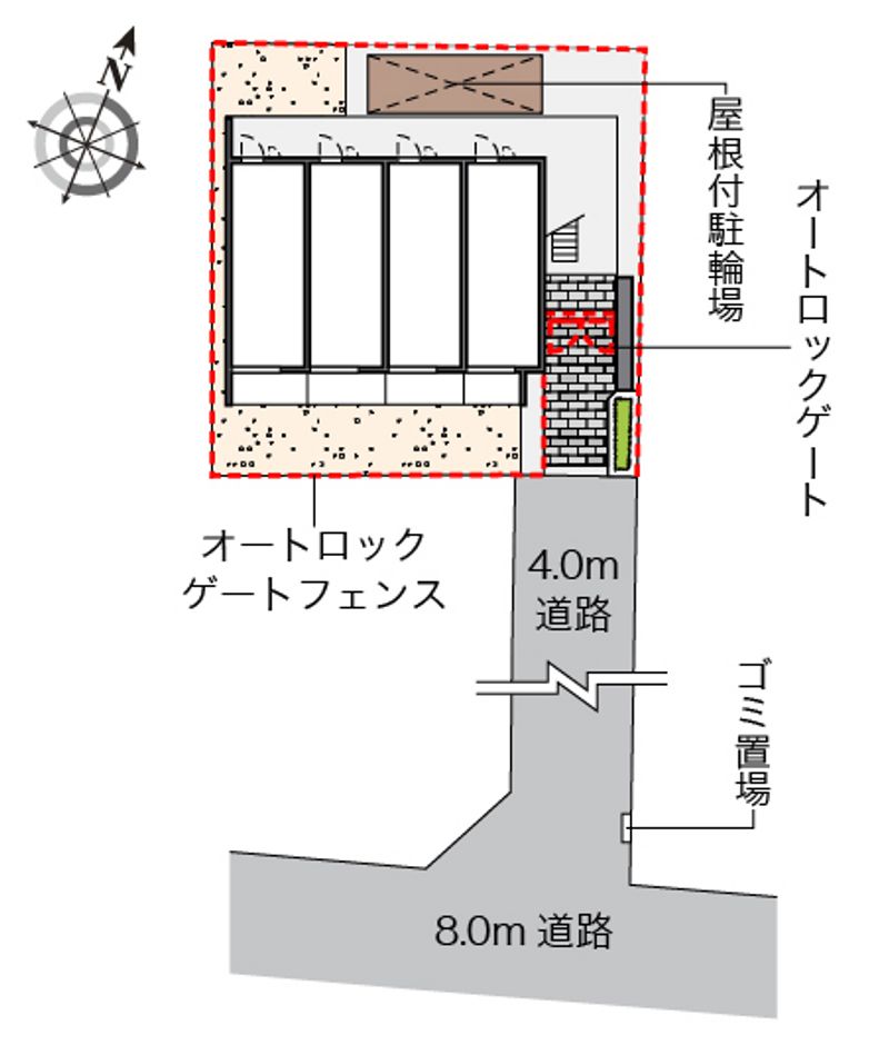 レオパレス大森南 配置図