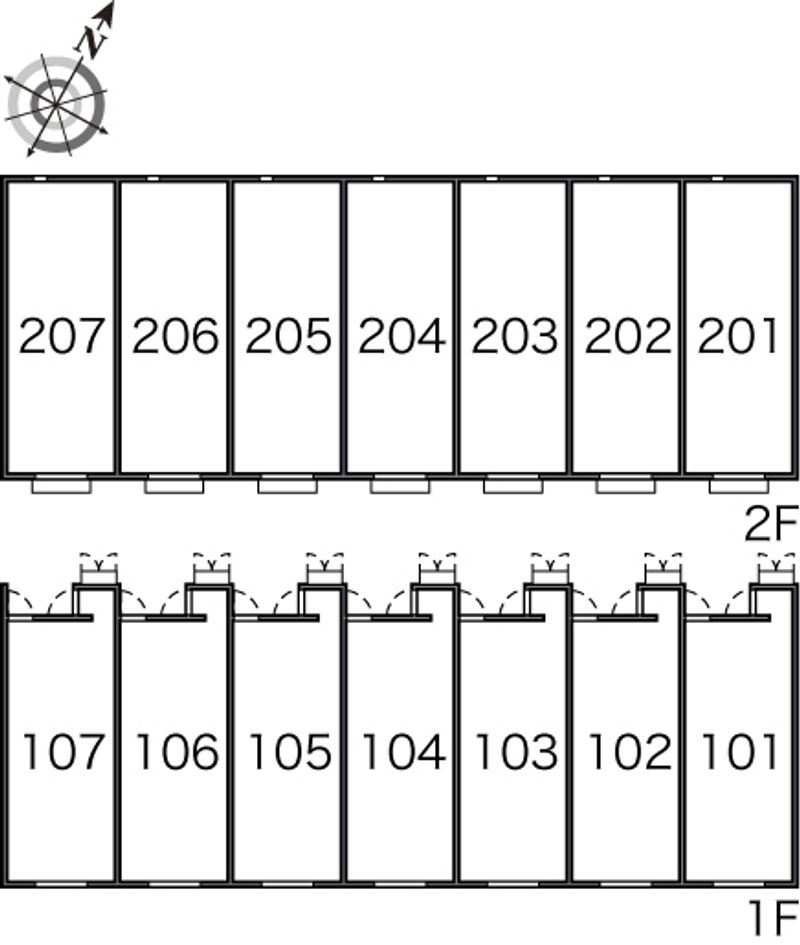 レオネクスト本城 間取り配置図