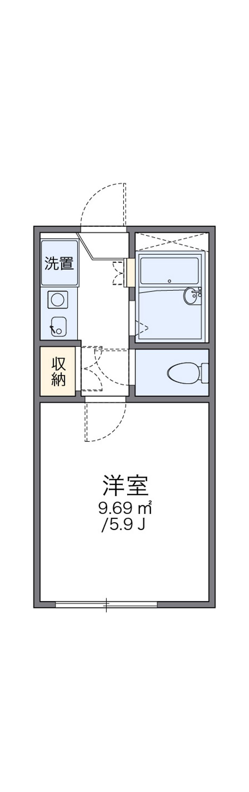 レオパレス伊勢崎第２ 間取り