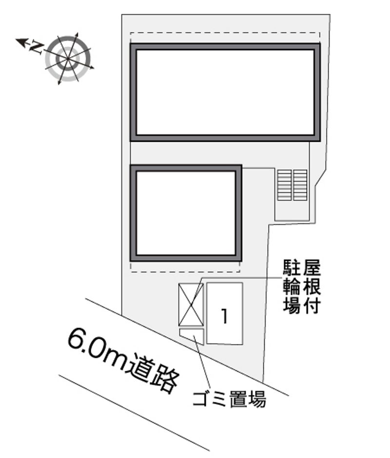 レオパレス神崎川 配置図