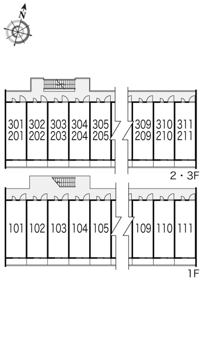 レオパレス５２４ 間取配置図