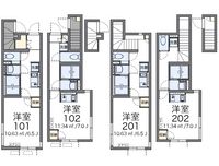クレイノ５＆５　Ⅲ 間取図