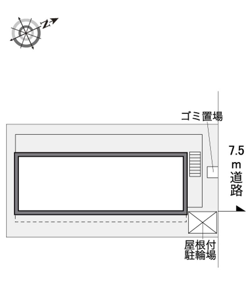レオパレスＨＡＫＵ 配置図