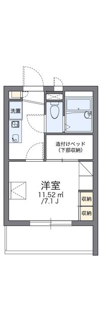 レオパレスセジュール新保 間取り図