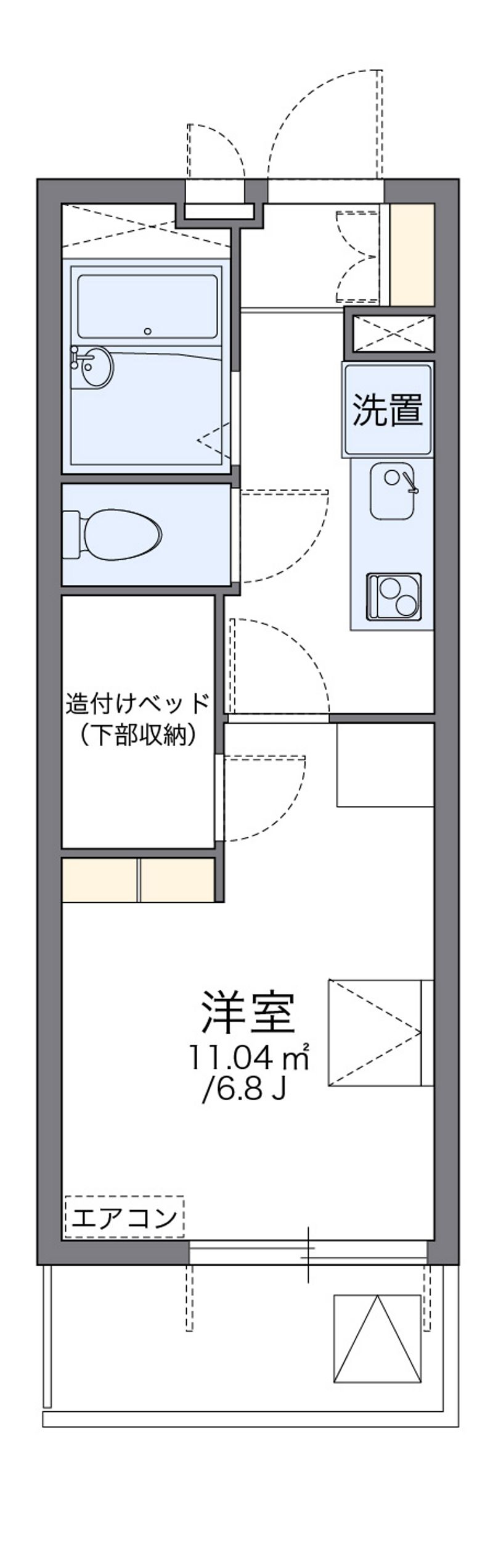 レオパレスレヴェルベールⅢ 間取り