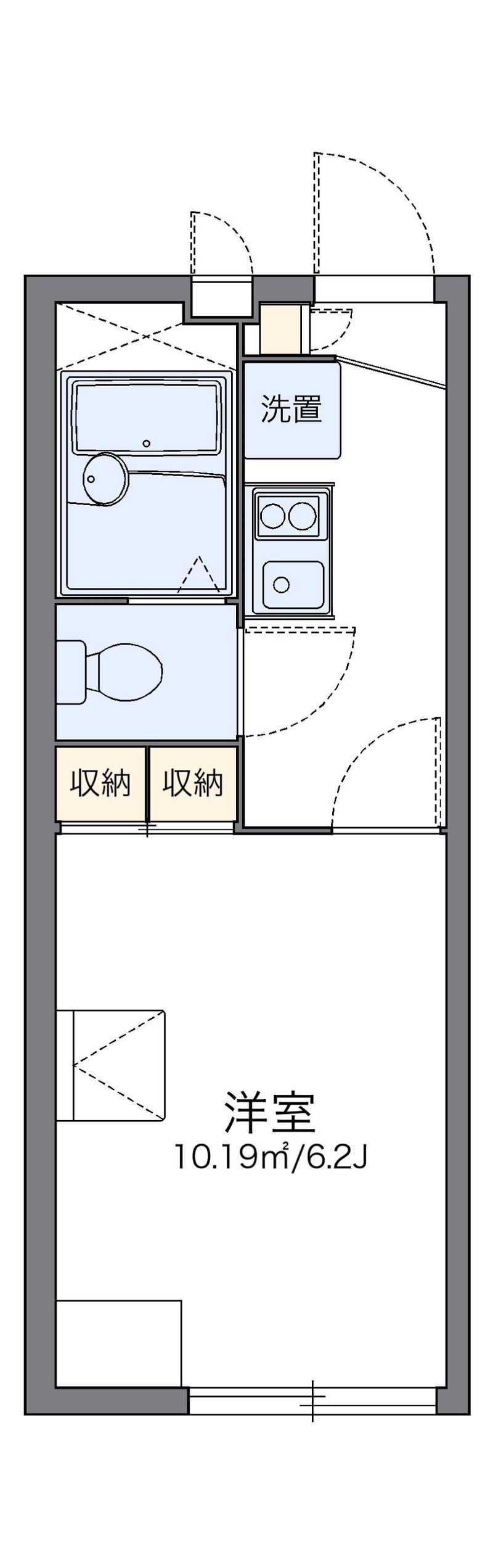 レオパレスジョイフル 間取図
