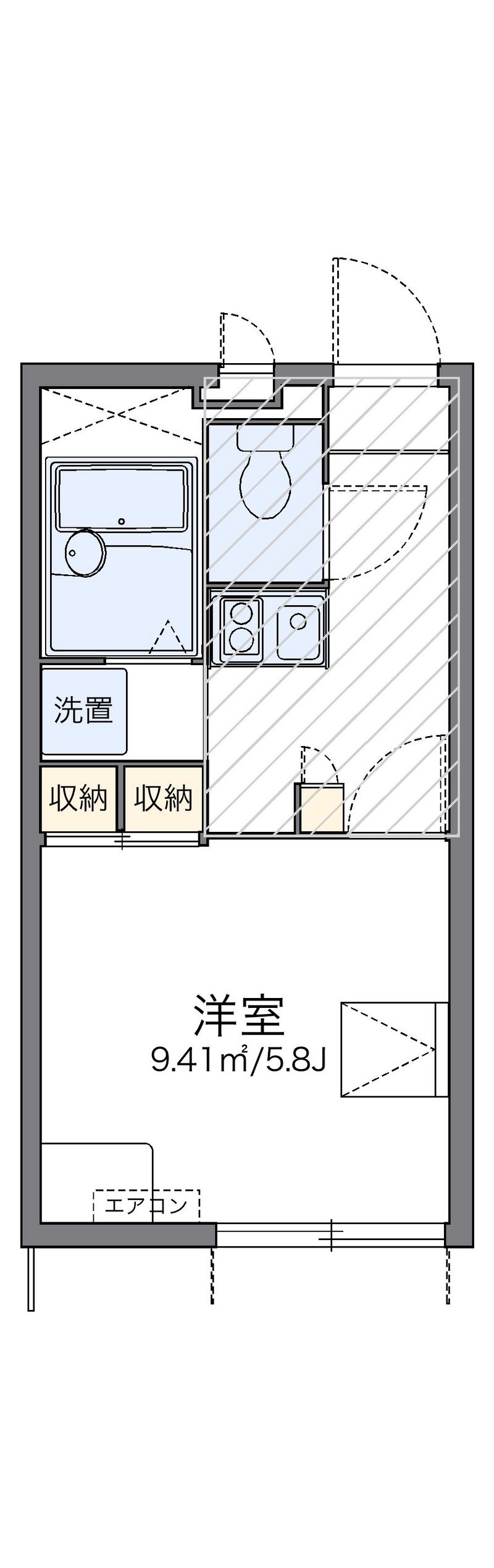レオパレス新都心 間取図