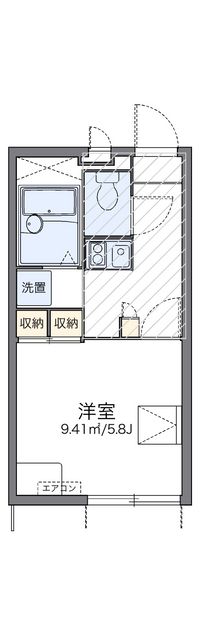 レオパレス新都心 間取り図