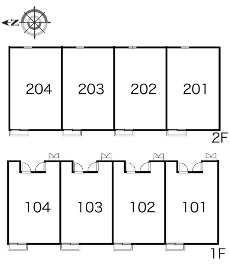レオパレス広路 間取配置図