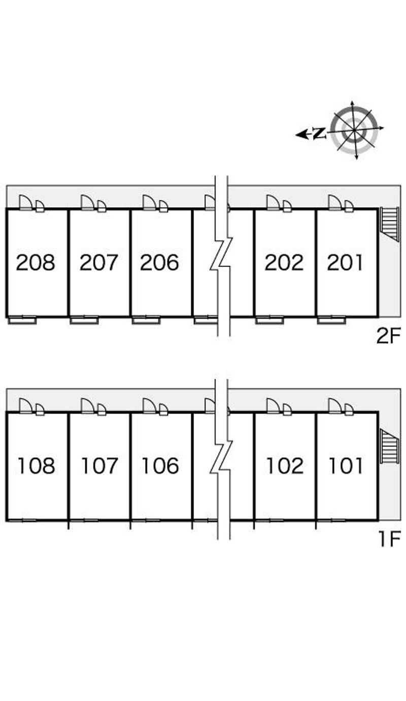 レオパレスレジェンド 間取配置図