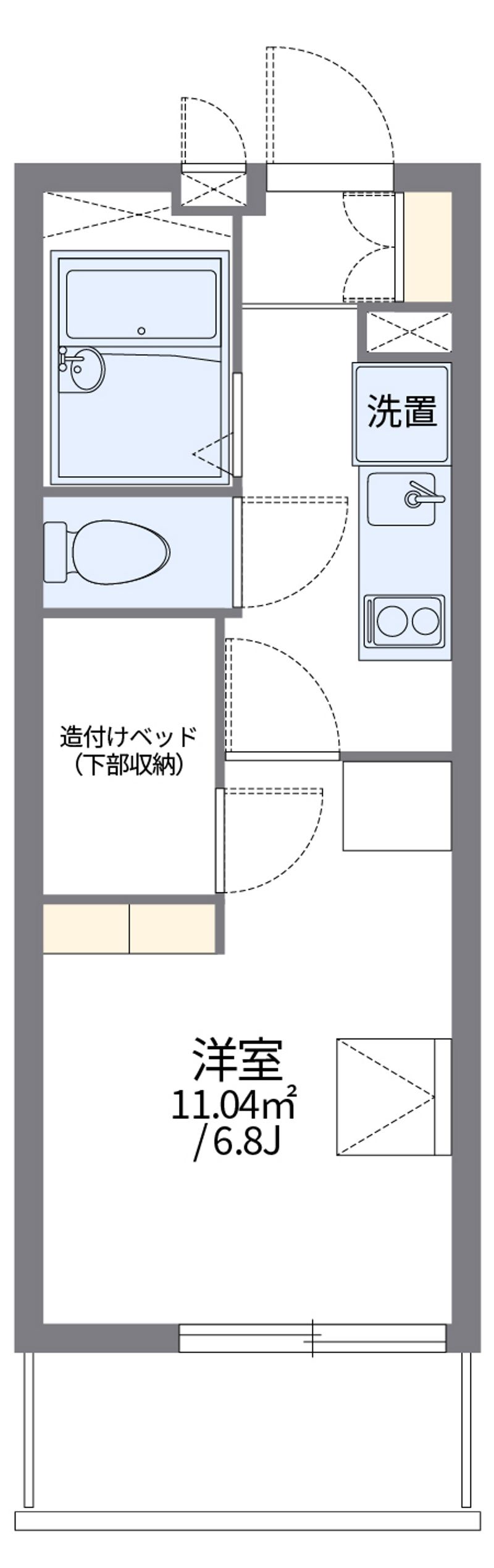 レオパレスロイヤルパーム 間取図