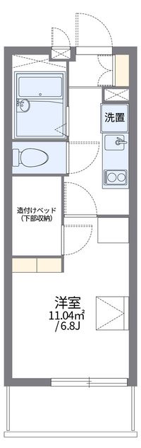 レオパレスロイヤルパーム 間取り図