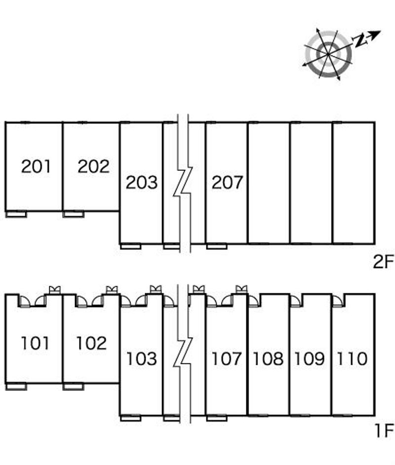 レオパレスクレオ 間取配置図