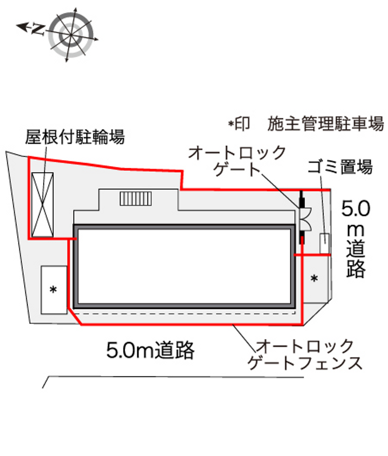 レオパレスパストラル 配置図
