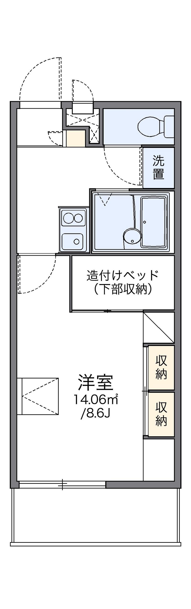 レオパレスサンブリッジⅣ 間取図
