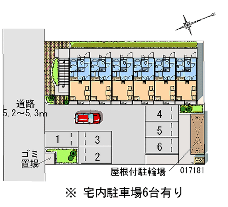 レオパレスＭｅ 月極駐車場