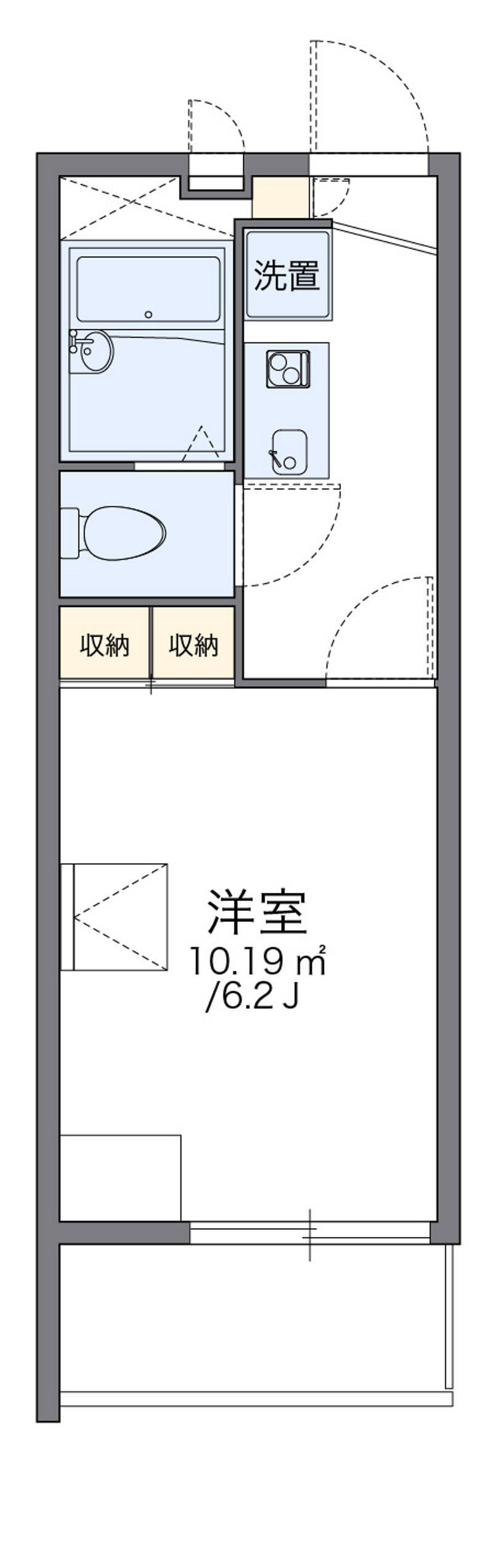 leopalace Chante Mikuni Honmachi Floor plan