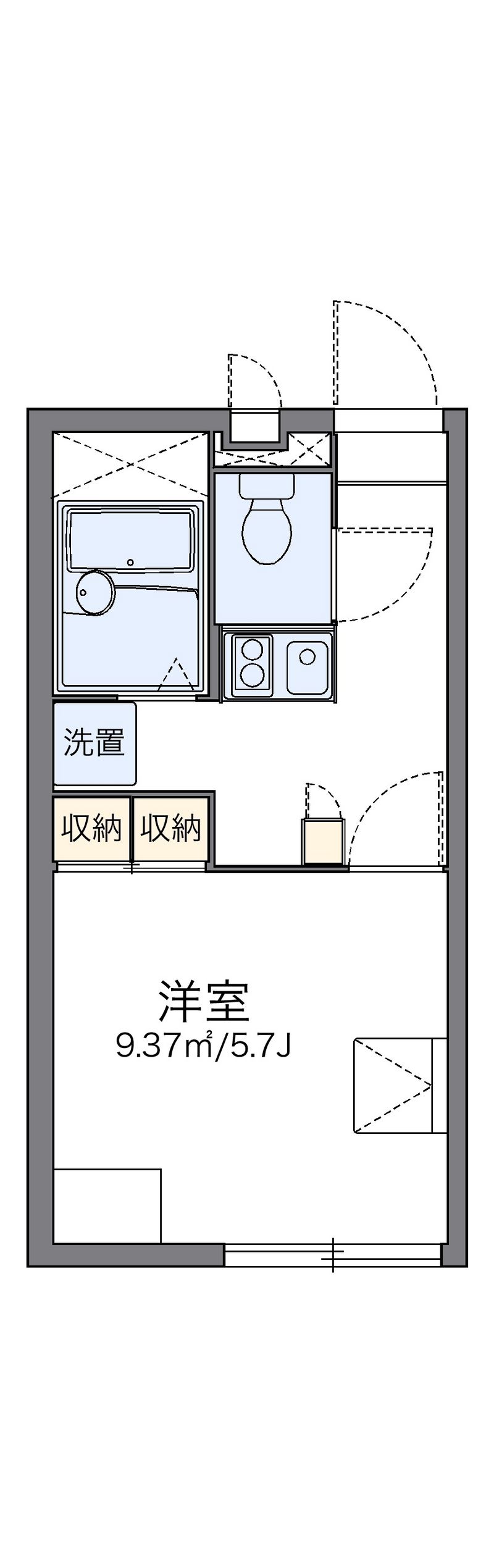 レオパレスアプレセーズ 間取図