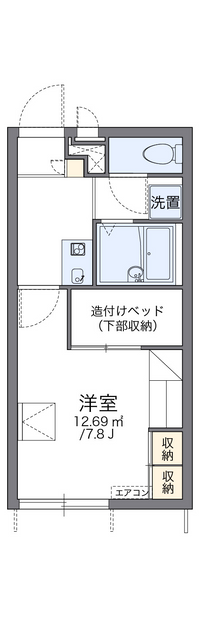 レオパレスせせらぎ 間取り図