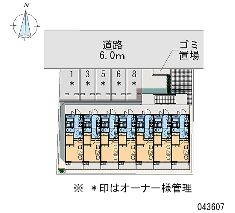 レオパレスネスト　Ⅱ 区画図