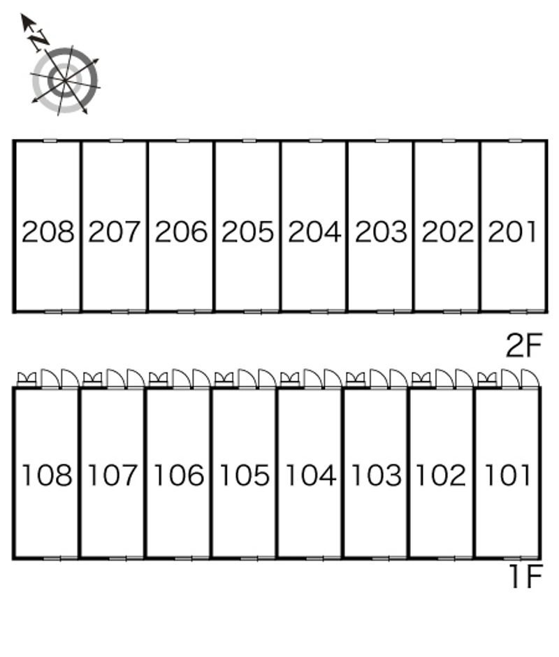 レオパレス原別 間取配置図