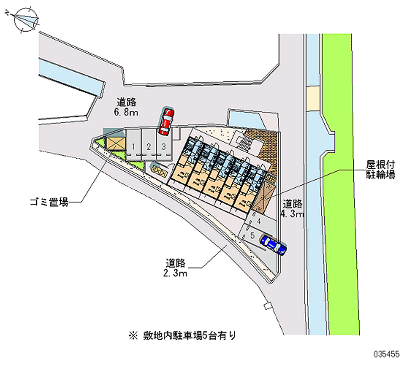 レオパレスサンフラワー中庄 月極駐車場