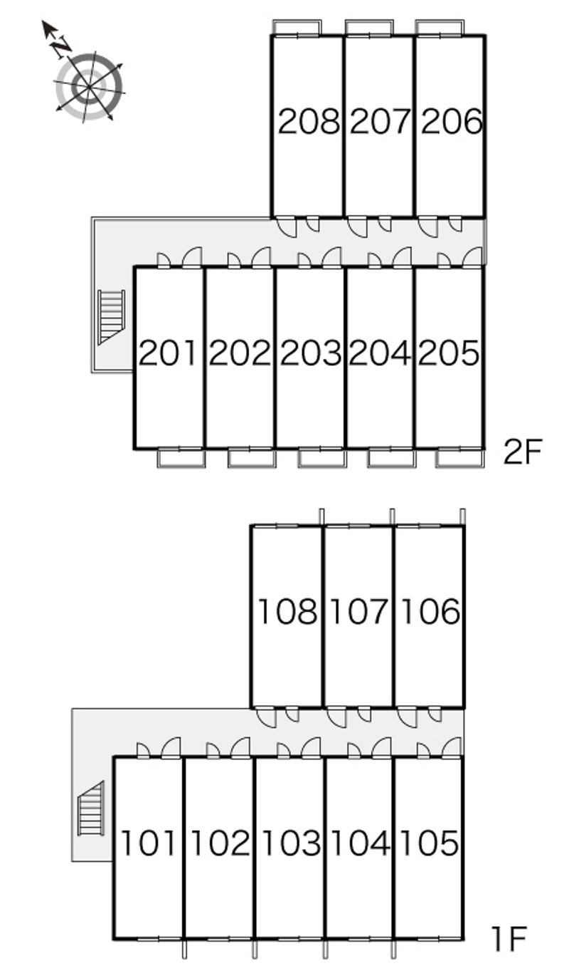 レオパレスシュライン　フジタ 間取配置図