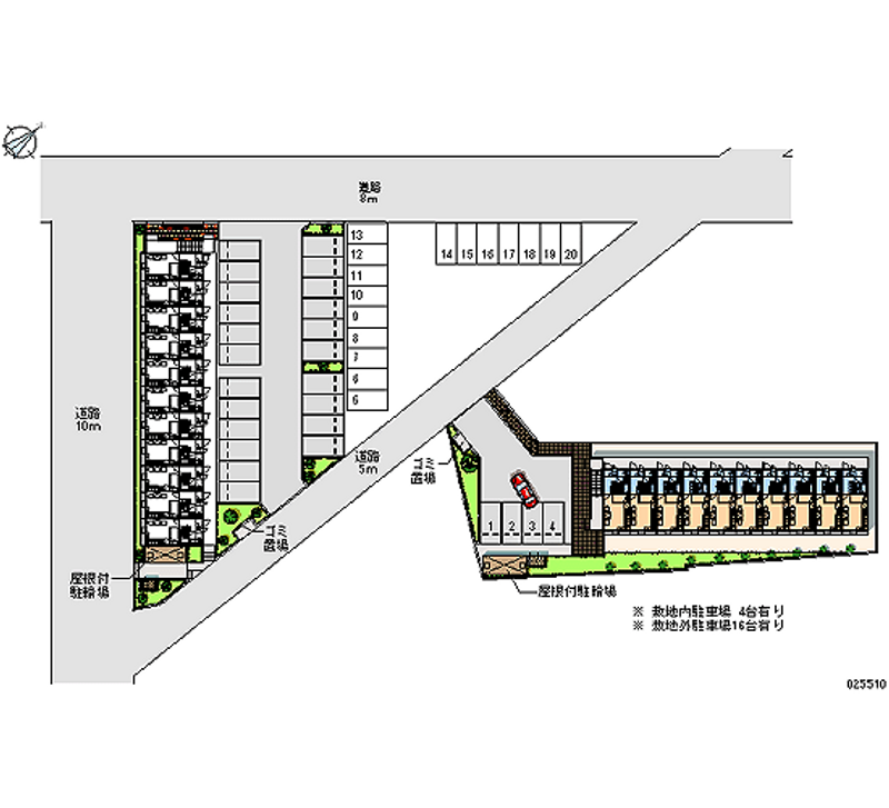 25510 Monthly parking lot